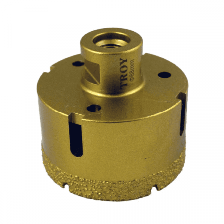 Accesorii Pentru Taiat, Gaurit si Slefuit - Carota diamantata pentru polizor unghiular Troy 27450-68mm, Ø68 mm