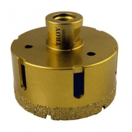 Accesorii Pentru Taiat, Gaurit si Slefuit - Carota diamantata pentru polizor unghiular Troy 27450-80mm, Ø80 mm