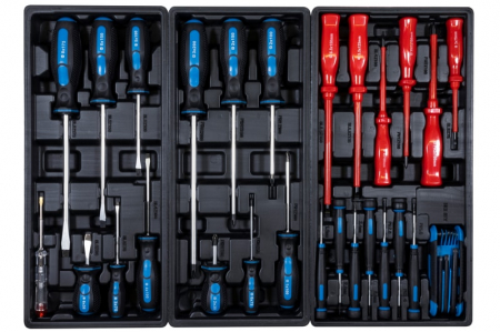 Carucior portabil cu scule GWP 07 Gude 40877, 7 sertare, 250 piese [6]