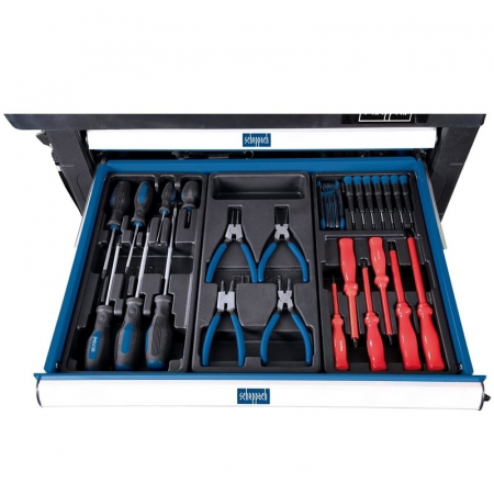 Carucior portabil cu scule TW1000 Scheppach 5909304900, 7 sertare, 263 piese [5]