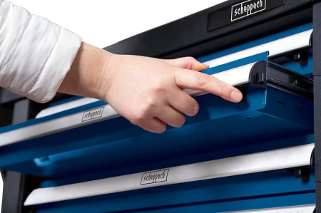 Carucior portabil cu scule TW1100 Scheppach 5909304901, 7 sertare, 70 piese [10]