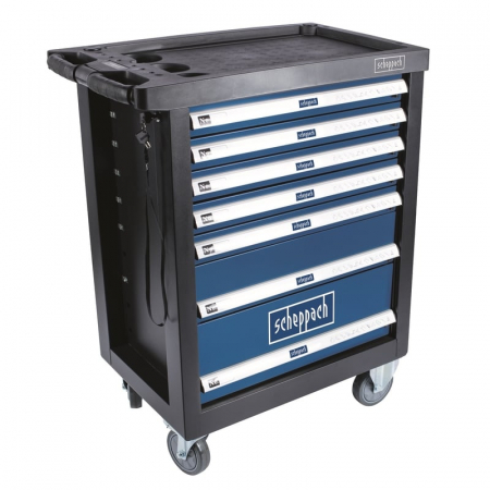 Carucior portabil cu scule TW1100 Scheppach 5909304901, 7 sertare, 70 piese [4]