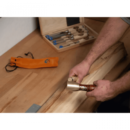 Ciocan cu cap din alama pentru sculptura in lemn Kirschen 6200550, Ø45 mm. 550 g [4]