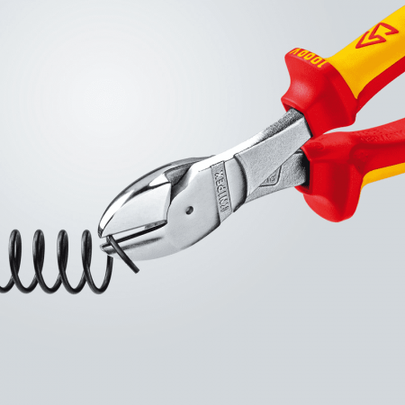 Cleste cu taiere diagonala, maner izolat Knipex 74 06 200 T, 200 mm [8]