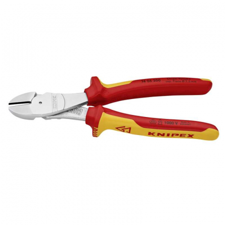 Cleste cu taiere diagonala, maner izolat Knipex 74 06 200 T, 200 mm [2]