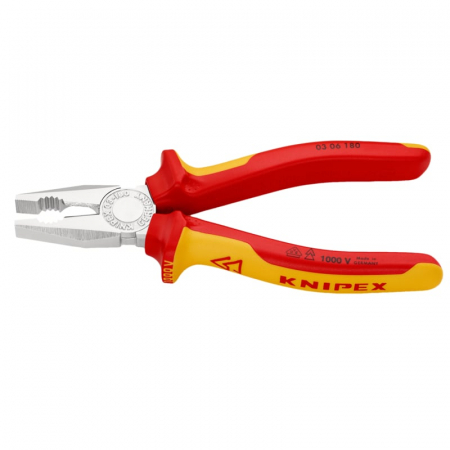 Cleste profesional combinat izolat Knipex 03 06 180 T, 180 mm [3]