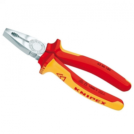 Cleste Electrician - Cleste profesional combinat izolat Knipex 03 06 180 T, 180 mm