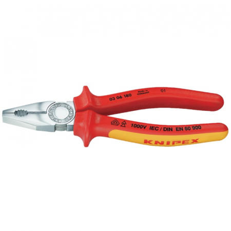 Cleste profesional combinat izolat Knipex 03 06 180 T, 180 mm [2]