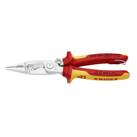 Cleste profesional combinat izolat Knipex 13 96 200 T, 200 mm, 6 in 1 [1]