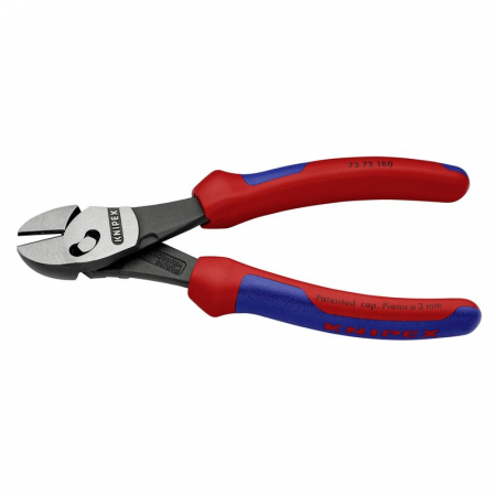 Cleste profesional cu tais diagonal, articulatie dubla Knipex 73 72 180, 180 mm [1]