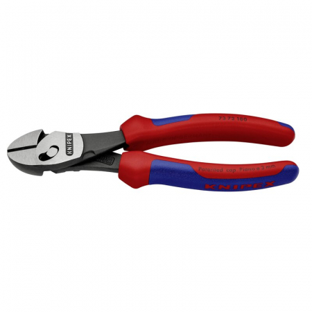 Clesti cu Tais Diagonal - Cleste profesional cu tais diagonal, articulatie dubla Knipex 73 72 180, 180 mm