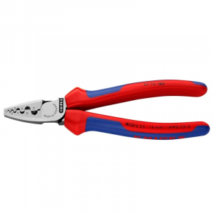Cleste profesional pentru sertizat ferule Knipex 97 72 180, 180 mm, Ø0.25-16 mm² [1]