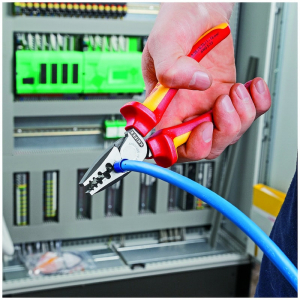 Cleste profesional pentru sertizat ferule Knipex 97 72 180, 180 mm, Ø0.25-16 mm² [3]