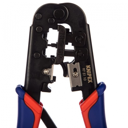 Cleste profesional pentru sertizat mufe RJ45/RJ11 Western Knipex 97 51 10, 190 mm [10]