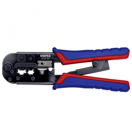 Cleste Sertizat - Cleste profesional pentru sertizat mufe RJ45/RJ11 Western Knipex 97 51 10, 190 mm