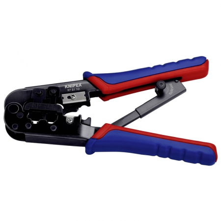 Cleste profesional pentru sertizat mufe RJ45/RJ11 Western Knipex 97 51 10, 190 mm [1]