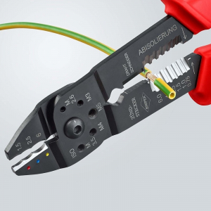 Cleste profesional pentru sertizat si dezizolat Knipex 97 21 215, 230 mm [6]