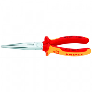 Cleste profesional izolat cu varf lung drept Knipex 26 16 200, 200 mm [1]