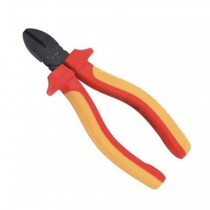 Cleste Electrician - Cleste cu taiere diagonala, maner izolat VDE 1000 V Troy 21826, 160 mm