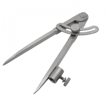 Echere si Creioane de Tamplarie - Compas de trasat pentru sculptura si tamplarie Kirschen 8604200, 200 mm