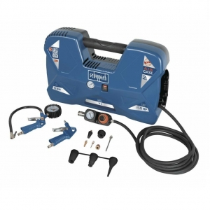 Compresoare de Aer Profesionale - Compresor AIRCASE Scheppach 5906118901, 1100 W, 2L, 8 bari