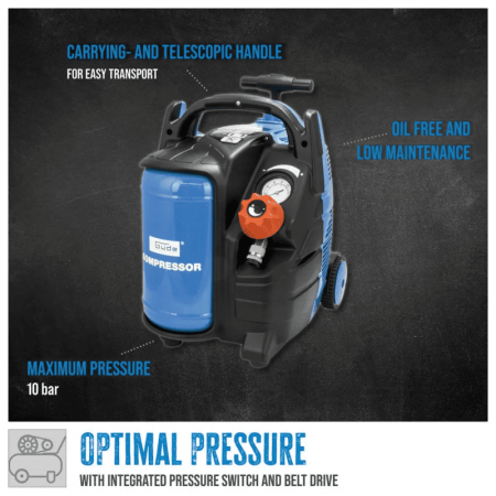 Compresor Airpower 200/10/5 TY Gude 50083, 1100 W, 5 l, 10 bari [5]