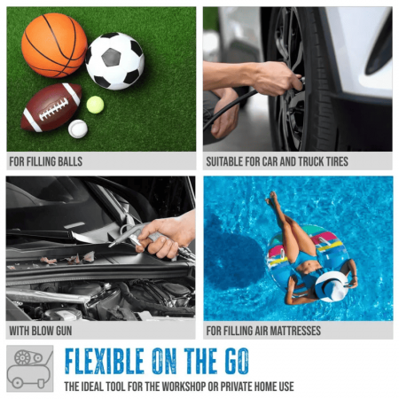 Compresor Airpower 200/10/5 TY Gude 50083, 1100 W, 5 l, 10 bari [7]