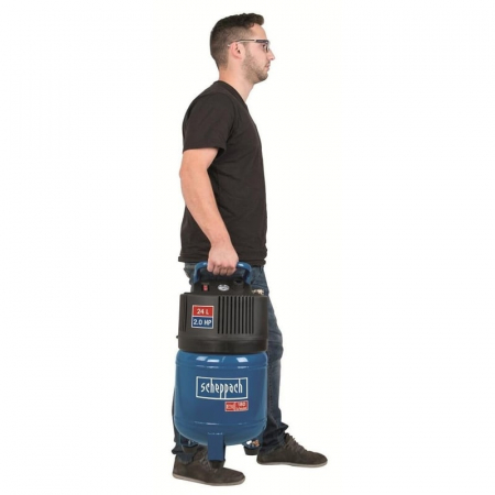 Compresor fara ulei HC24V Scheppach 5906117901, 1500 W, 24 l, 10 bari [6]