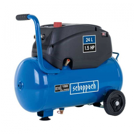 Compresoare de Aer Profesionale - Compresor fara ulei HC24x Scheppach 5906138904, 1200 W, 24 l, 8 bari