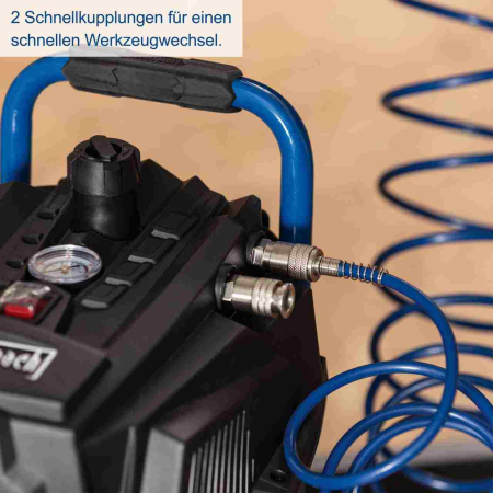 Compresor fara ulei HC35V Scheppach 5906169901, 1500 W, 30 l, 10 bari [3]