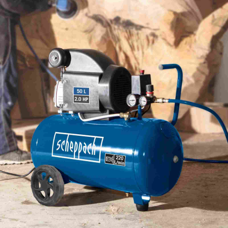 Compresor HC54 Scheppach 5906103901, 1500 W, 50 L, 8 bari [1]