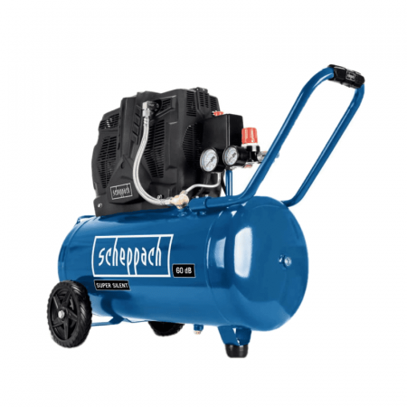 Compresoare de Aer Profesionale - Compressor fara ulei HC51Si Scheppach 5906141901, 1500 W, 50 L, 8 bari