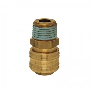 Scule Pneumatice - Cupla rapida cu filet exterior Ludecke ES38A, 3/8", Ø9 mm