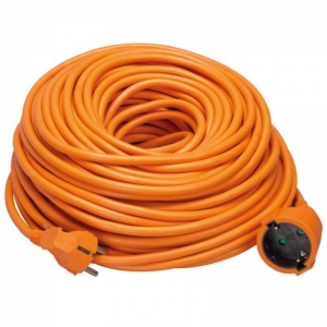 Priza & prelungitoare electrice - Cordon prelungitor cu fisa si priza Perel EC40-G, 40 m