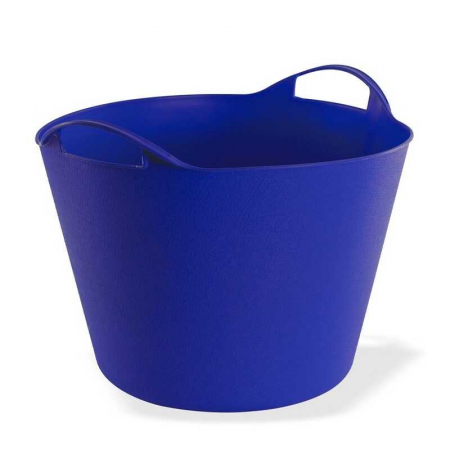 Accesorii Baie - Cos de rufe flexibil manere Dema 15145, 42 l, albastru