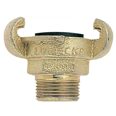 Accesorii Scule Pneumatice - Cupla rapida cu gheare si filet exterior Ludecke KASS34, 3/4", Ø19 mm