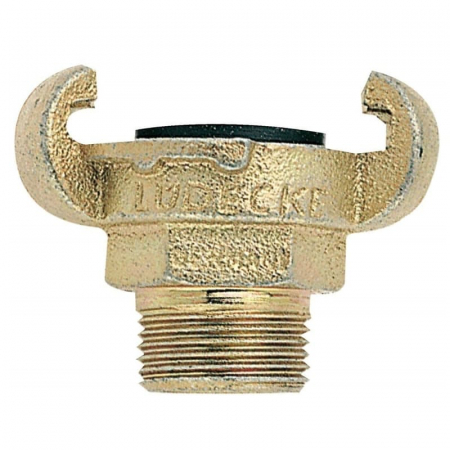 Scule Pneumatice - Cupla rapida cu gheare si filet exterior Ludecke KAG34, 3/4", Ø19 mm