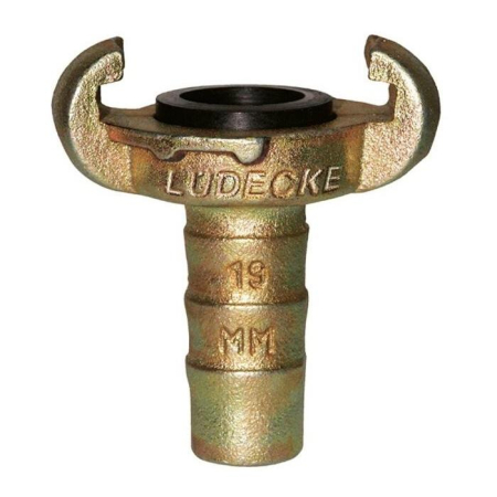 Racorduri, Conectori & Duze - Cupla rapida cu gheare si stut pentru furtun Ludecke SKG25, 1", Ø25 mm