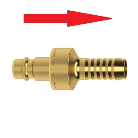 Cupla rapida cu stut pentru furtun cu supata de sens Ludecke ES9SAB, Ø9 mm [1]