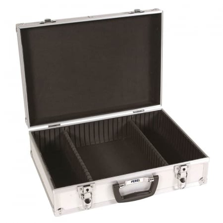 Cutie & Lada Scule - Cutie de scule din aluminiu Perel 1819, 42.5 x 33.5 x 12.5 cm