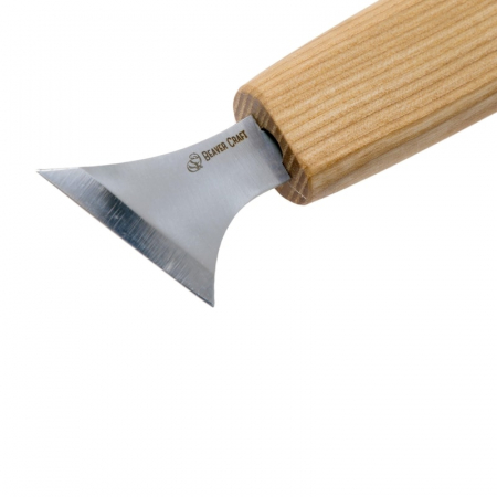 Cutit cu ascutis oblic pentru sculptura geometrica in lemn BeaverCraft C10, 150 mm [3]