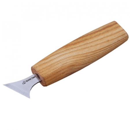 Articole Pentru Casa - Cutit cu ascutis oblic pentru sculptura geometrica in lemn BeaverCraft C10s, 140 mm