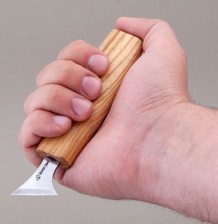 Cutit cu ascutis oblic pentru sculptura geometrica in lemn BeaverCraft C10s, 140 mm [9]