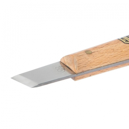 Cutit cu lama dreapta si ascutis oblic pentru sculptura in lemn Kirschen 3354000, 140 mm [3]