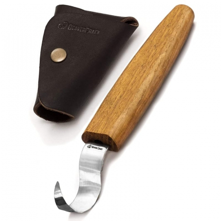 Cutit de cioplit linguri din lemn BeaverCraft SK1SOak, 185 mm [4]