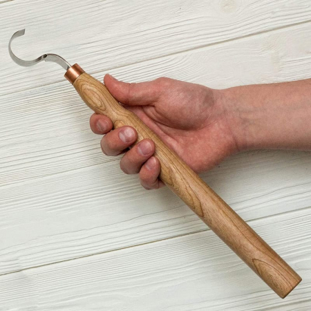 Cutit de cioplit linguri din lemn BeaverCraft SK2Long, 365 mm [5]