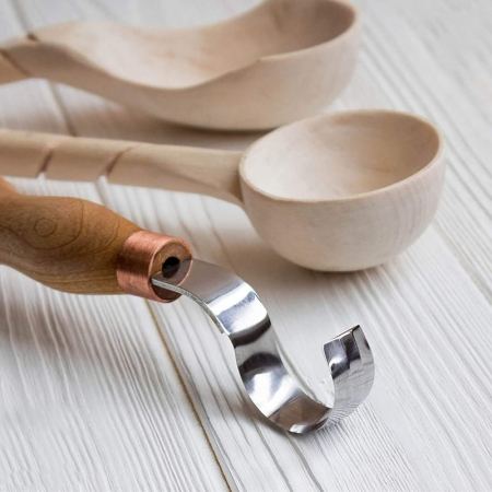 Cutit de cioplit linguri din lemn BeaverCraft SK2Long, 365 mm [6]