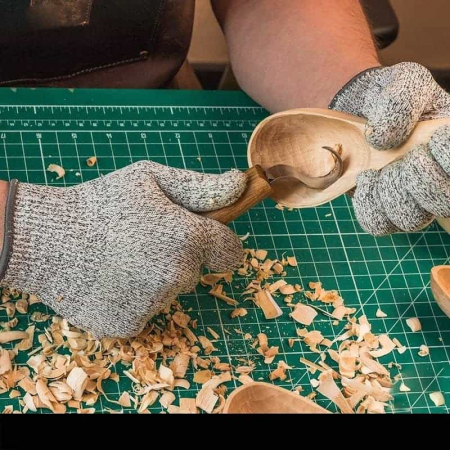 Cutit de cioplit linguri din lemn BeaverCraft SK1Oak, 185 mm [4]