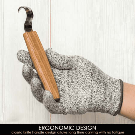 Cutit de cioplit linguri din lemn BeaverCraft SK2Oak, 195 mm [1]