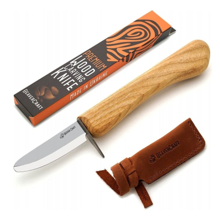 Cutit pentru sculptura in lemn pentru incepatori BeaverCraft C1KID, 155 mm [2]
